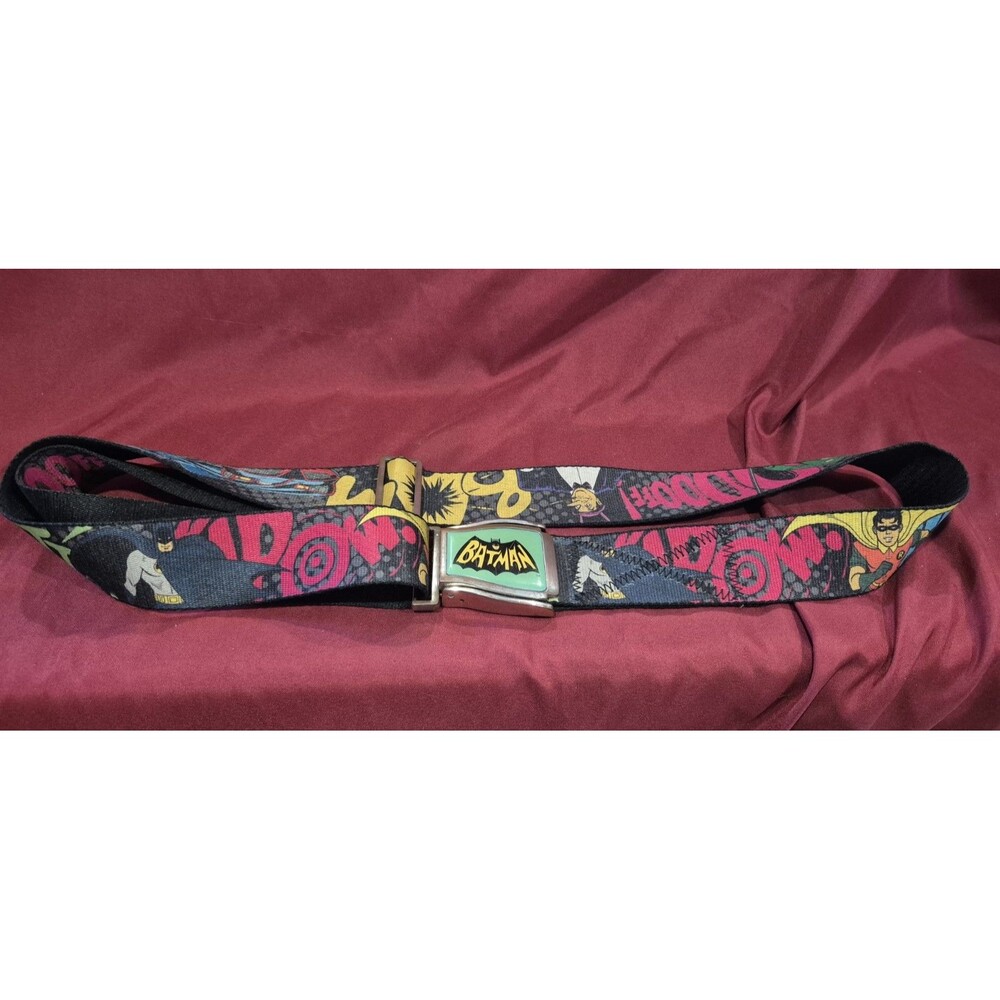 DC Comics Batman & Robin Seatbelt Belt Crosscheck Flightbelts Bioworld Vintage